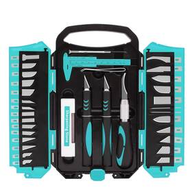 Md13d01 Manufore 34pcs Large Exacto Knife Set Blue Deluxe Craft Precision Include 3p Md13d01 Manufore 34pcs Large Exacto Knife Set Blue Deluxe Craft Precision Include 3p