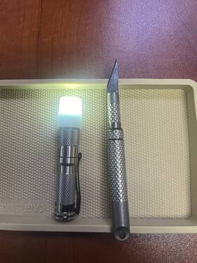 Maratac 871373579253 County Comm Titanium Scalpel And Aaa Flashlight Rev 5 New