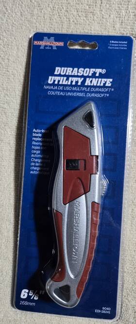 Edi-28241 Marshalltown - Soft Grip Utility Knife 6 5/8 Edi-28241 Marshalltown - Soft Grip Utility Knife 6 5/8