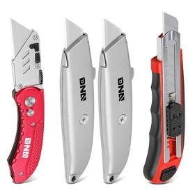 0087 Marshshore Msh-tools00085 0086 4pcs Locking Retractable Blade Utility Knife Back Box Cutter With 8 Blades 0087 Marshshore Msh-tools00085 0086 4pcs Locking Retractable Blade Utility Knife Back Box Cutter With 8 Blades