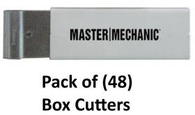 704694 Master Mechanic All Metal Retractable Box Cutter Bulk Case Of 48