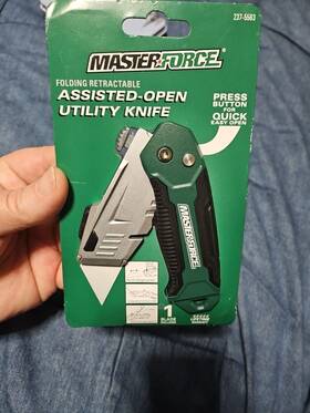 237-5563 Masterforce Utility Knife New 237-5563 Masterforce Utility Knife New