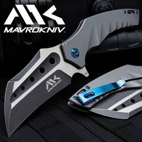Mk020 Mavrokniv Talon Frame Lock Edc Folding Knife - D2 Tool Steel