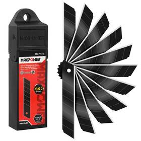 Maxpower 936279522490 50 Pack Utility Knife Blades-18 Mm Snap Off Blade Ultra-sharp Blades Maxpower 936279522490 50 Pack Utility Knife Blades-18 Mm Snap Off Blade Ultra-sharp Blades