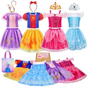 Meland Gzq007 Princess Dress Up For Girls - Clothes Girl Medium Red