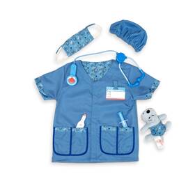 98303 Melissa & Doug And Veterinarian Role Play Costume Dress-up Set 9 Large Blue