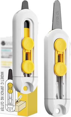 Migr003 Migrdots Package Opener Cutter Small Cute Retractable Box For White Migr003 Migrdots Package Opener Cutter Small Cute Retractable Box For White