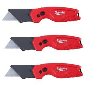 Milwaukee 045242293155 Fastback Compact Folding Utility Knife With General Purpose Blade 3-pack