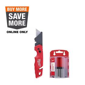 Milwaukee 313026729726 Fastback Folding Utility Knives With Blade Storage And 50-pack General Purpose U