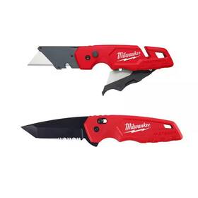 Milwaukee 313027739779 Fastback 1 Inch Folding Utility Knife With Blade Storage And Stainless Steel Milwaukee 313027739779 Fastback 1 Inch Folding Utility Knife With Blade Storage And Stainless Steel