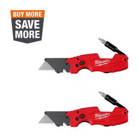Milwaukee 313055161191 Fastback 6-in-1 Folding Utility Knives With General Purpose Blade 2-pack