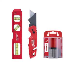 Milwaukee 445012299289 7 Inch Billet Torpedo Level With Fastback Folding Utility Knife And 50-pack Gener Milwaukee 445012299289 7 Inch Billet Torpedo Level With Fastback Folding Utility Knife And 50-pack Gener