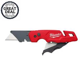 Milwaukee 445032131194 Fastback Folding Utility Knife Storage Blade Metal Wire Stripper Cuttr