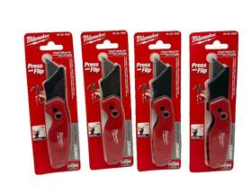 48-22-1500-4x Milwaukee 4 Pack Fastback Compact Folding Utility Knife 48-22-1500