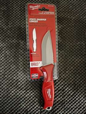 Milwaukee 48-22-1926 4 Inch Tradesman Fixed Blade Knife With Sheath