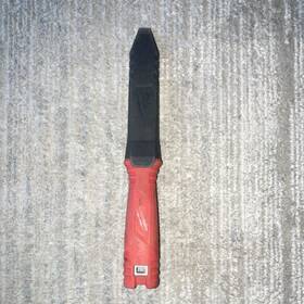 48-22-2960 Milwaukee Dirt Knife Stainless Steel Blade Red Handle With Sheath 48-22-2960 Milwaukee Dirt Knife Stainless Steel Blade Red Handle With Sheath