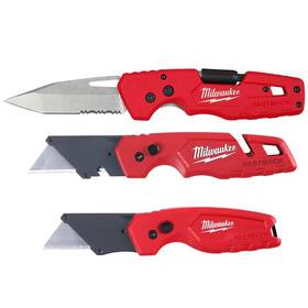 Milwaukee 705353190636 Fastback 3 Inch 5-in-1 Folding Knife And Utility Set 3-pi