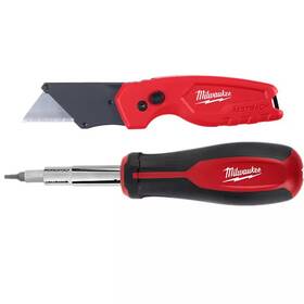 Milwaukee 705353219801 Fastback Compact Folding Utility Knife With 11-in-1 Multi-tip Screwdriver