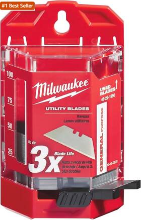 Milwaukee 705353405280 Knife Blades Bulk Pack 50 Piece Milwaukee 705353405280 Knife Blades Bulk Pack 50 Piece