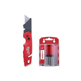 Milwaukee 711181770872 Fastback Folding Utility Knives With Blade Storage And 50-pack General Purpose U