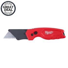 Milwaukee 744110410150 General Purpose Folding Utility Knife With Blade Quick Tool-free Wire Belt Clip