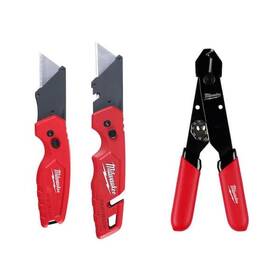 Milwaukee 882346294431 Fastback Folding Utility Knife And Compact With 12-24 Awg Milwaukee 882346294431 Fastback Folding Utility Knife And Compact With 12-24 Awg