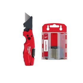 Milwaukee 888221111145 6-in-1 Folding Knife With 3 Inch Blade And General Purpose Utility Blades 50-pack