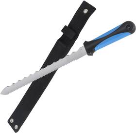 Minova 705690331297 Insulation Knife With Sheath Stainless Steel Blade 11 Inch Double Sided Insulatio