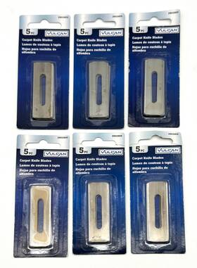 Mintcraft 2602605 New Lot Of 6 Vulcan Carpet Knife Blades 5pc 30 Total Free Sh