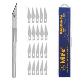 Diy-01-20p Mlife Hobby Knife Precision Stainless Steel Craft Set For Diy Art Work Cutt Inch