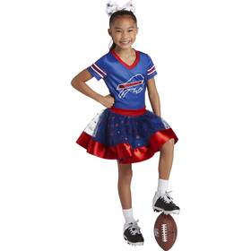 Sd3771n1566bm Modern Hero Buffalo Bills Girls Nfl Mvp Tailgate Tutu Dress Medium Blue