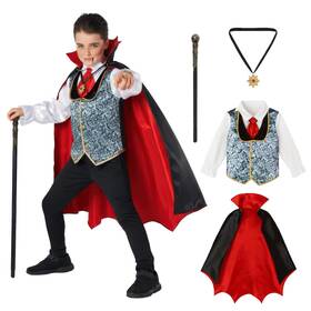 Morph 887513087502 Kids Vampire Costume Boys 7-9 Years Multicolored
