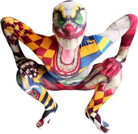Morphsuits 887513007036 Clown Costume For Kids Killer Halloween Outfit Large