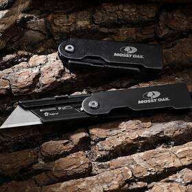 Mo17014a Mossy Oak 2piece Folding Pocket Utility Knife Stainless Steel Quick Change Blade