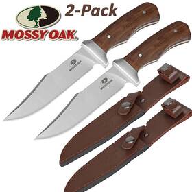 Mo18032 Mossy Oak 2pcs 11 Inch Full Tang Survival Hunting Knife Fixed Blade Tactical Camping