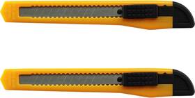 Motoproducts 705353438905 2 Utility Knife Set Box Cutter Snap-off Razor Blades