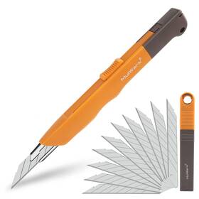Mulwark 850030910844 11pc Box Cutter Retractable Utility Knife Set - Heavy Duty Craft Knif
