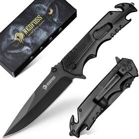 Fa48 Nedfoss Pocket Knife For Men 5-in-1 Multitool Folding With Frame-
