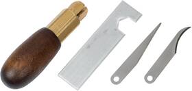 65-2976 Nobrand Craftsman Trimming Knife With Hardwood Handle Precise Leather Cutting 65-2976 Nobrand Craftsman Trimming Knife With Hardwood Handle Precise Leather Cutting