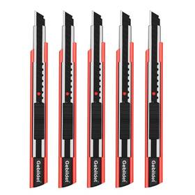 E1375a Nobrand 5pcs Left/right Hand Self-lock Cutter Knife With 9mm Snap-off Blades E1375a Nobrand 5pcs Left/right Hand Self-lock Cutter Knife With 9mm Snap-off Blades