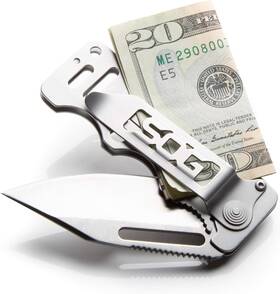 Ez1-cp Nobrand Cash Card Money Clip Pocket Knife- 2.75 Inch Blade Edc Knife With