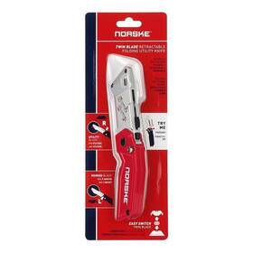 Nmcp051 Norske J 2-blade Folding Retractable Utility Knife #nmcp051 Nmcp051 Norske J 2-blade Folding Retractable Utility Knife #nmcp051