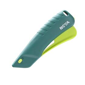 Nova 895234400209 Smart-retracting Squeeze Trigger Knife Safety Box Cutter Utility Amb