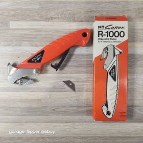 R-1000 Nt Cutter Box Rare Vintage Unpacking With Blades Japanese