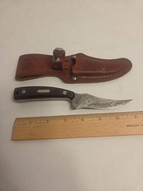 1520t Old Timer Fixed Blade Knife With Leather Sheath