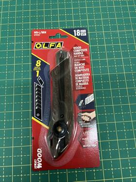 Olfa 091511231137 Wd-l/brn 18mm Wood Composite Handle