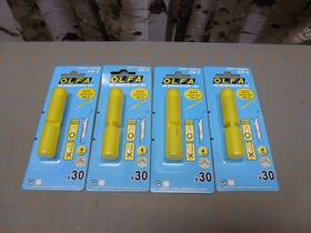 Olfa 091511500257 Lot Of 4 Nos Kb-3 X30 4mm Blades For Ak-3 Design Knife Olfa 091511500257 Lot Of 4 Nos Kb-3 X30 4mm Blades For Ak-3 Design Knife