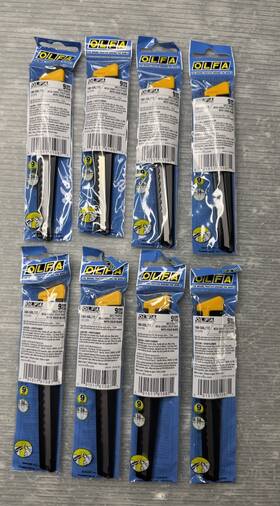 180-sol Olfa 091511610871 180-sol/12 Multi-purpose Metal Handle Utility Knife 9mm 3/8 Inch Lot/8 New