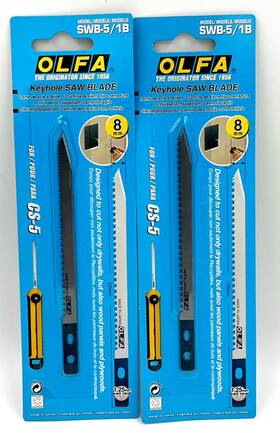 Swb-5 Olfa 217b 2x Swb-5/1b Keyhole Saw Blade For Cs-5 New In Package