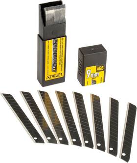 Olfa 445021179107 9mm Ultra Sharp Black Snap Blades 50 Pack Precision Replacement